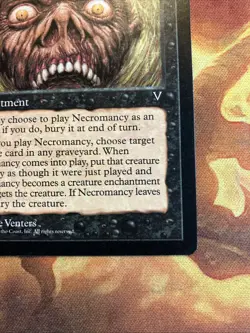 MTG Necromancy Visions Lightly Played Condition Black Vintage! - Image 5