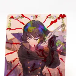 VAMPIRE Token - Altered Goddess Story Waifu - Hand painted with inks - sword - Image 4