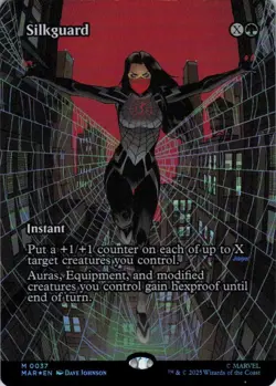 MTG Silkguard (Borderless) (37) | NM Foil | Marvel Eternal-Legal {MAR} - Image 2