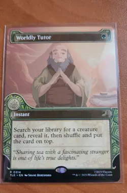 Magic MTG Avatar Eternal Legal Worldly Tutor TLE 0314 Showcase Promo - Image 1