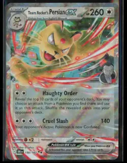 ⭐Team Rocket's Persian ex 150/182 SV10: Destined Rivals (DRI) - Pokemon TCG⭐ - Image 1