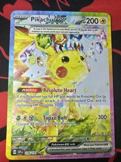 Pikachu EX SIR 238/191 Surging Sparks Near Mint Condition Pokemon Tcg - Image 1