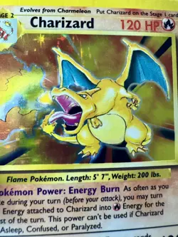 Pokemon TCG WOTC 1999 Base Set CHARIZARD 4/102 Holo Rare Unlimited Holographic! - Image 3