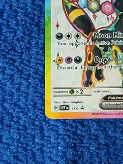 Pokemon TCG Umbreon EX 176 Black Star Promo Prismatic Evolutions Full Art NM - Image 5