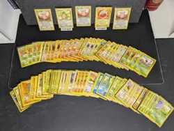 Pokemon TCG Jungle Unlimited Common/Uncommon Lot + 5 Non Holo Rare - Image 1