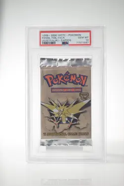 1999-2000 WOTC Pokemon Fossil Foil Pack (Australia) Zapdos PSA 10 POP 5 - Image 1