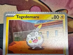 Pokemon TCG Togedemaru 050/159 Scarlet & Violet Journey Together CRIMP ERROR ! - Image 3