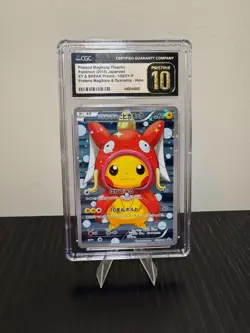 Pokemon Pretend Magikarp Pikachu Poncho Japanese Bx.150/XY-P CGC 10 Pristine - Image 1