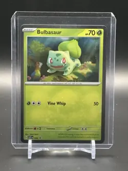 Pokemon Scarlet & Violet 151 Bulbasaur SVP 046 Cosmos Holo Black Star Promo NM - Image 1