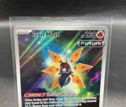 Iron Moth Illustration Rare #187/182 SV04: Paradox Rift Pokemon TCG NM - Image 3