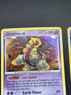 Giratina 9/127 Platinum Holo and Reverse Holo Pokemon 2009 - Image 4
