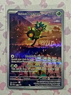 Teal Mask Ogerpon | SVP 123 Black Star Promo | NM English | Full Art | Pokemon - Image 1
