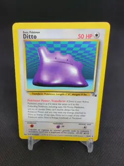 1999 Pokemon Fossil Set 18/62 Ditto - Image 1