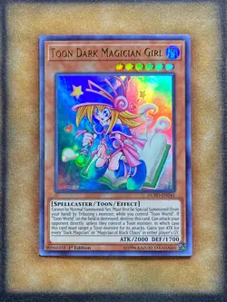 Yugioh Toon Dark Magician Girl DUPO-EN041 Ultra Rare 1st Ed NM - Image 1