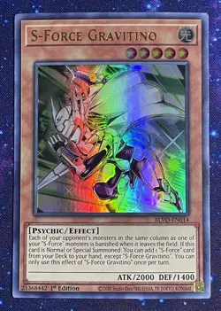 Yu-Gi-Oh! TCG S-Force Gravitino Blazing Vortex BLVO-EN014 1st Edition Ultra Rare - Image 1
