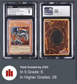 Yu-Gi-Oh! TCG Red Eyes Black Metal Dragon Forbidden Memories PS FMR-001 CGC 5 - Image 3