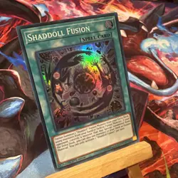 Yugioh Shaddoll Fusion SDSH-EN049 Super Rare 1st Ed + BONUS HOLO - Image 1