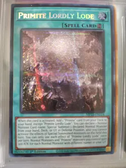 Primite Lordly Lode BLMM-EN172 Secret Rare 1st Edition Yu-Gi-Oh! - Image 1