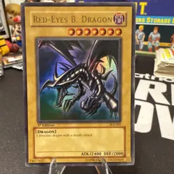 Yu-Gi-Oh! Red-Eyes B. Dragon SDJ-001 1st Edition Ultra Rare Holo LP - Image 1