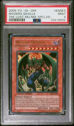 PSA 9 YU-GI-OH! Mazera DeVille The Lost Millennium LIMITED Edition TLM-ENSE3 - Image 1