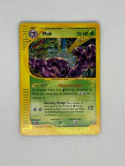 Muk H17/H32 Holo Rare Vintage Pokemon Card TCG ENG E-Series Aquapolis - Image 1