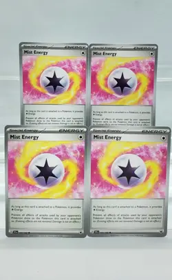 Pokemon TCG Mist Energy 161/162 SV05: Temporal Forces 4 Cards Playset - Image 1
