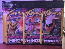 Unified Minds Dollar General 3 Card Blister Pack Pokemon TCG Factory Sealed New - Image 1