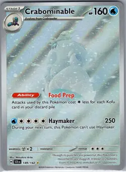 Crabominable - 149/142 SV07: Stellar Crown - Pokemon Card - NM - Image 1