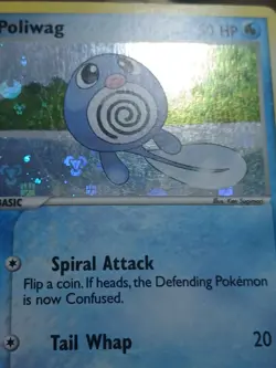 HP Poliwag 75/112 Pokemon Ex FireRed LeafGreen Energy Holo Card - Image 4