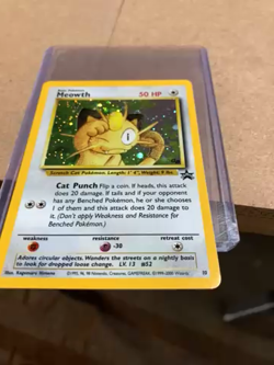 Meowth 9+ mint condition gb promo pokemon card - Image 2