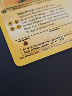 Raichu 29/62 Fossil 1st Edition Non Holo Rare Pokemon Card - Image 3