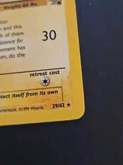 Raichu 29/62 Fossil 1st Edition Non Holo Rare Pokemon Card - Image 4