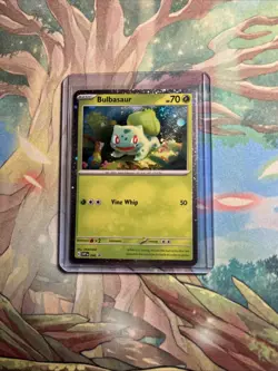 Pokemon Scarlet & Violet Bulbasaur Cosmos Holo Black Star Promo Card SVP 046 NM - Image 1