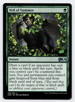 Veil of Summer [198/280] M20 Uncommon Non-Foil [MTG Card English] - Image 1
