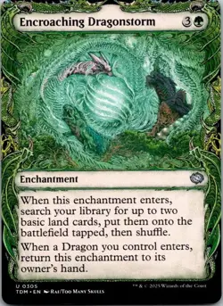 Encroaching Dragonstorm (Showcase) Tarkir: Dragonstorm MTG NM - Image 1