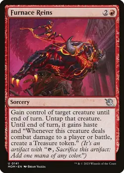 1x Furnace Reins - Foil NM Eng MTG - March of the Machine - Image 1