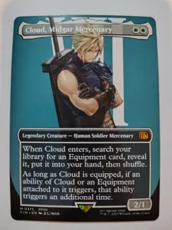 MTG Cloud, Midgar Mercenary - Borderless NM-Mint Final Fantasy - Image 1