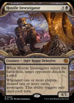 Hostile Investigator - Foil Extended Art Showcase BIG LP MTG - Image 1