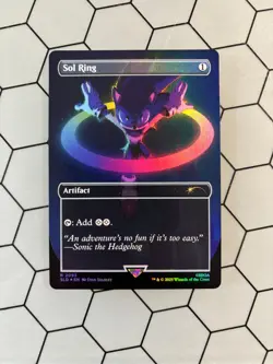 MTG | SONIC Secret Lair | Sol Ring (2093) | 🌈🌟Rainbow Foil 🌟🌈 - Image 1
