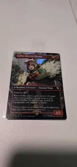 Yuffie, Materia Hunter (Borderless) (Chocobo Track Foil) R Commander: FINAL FANT - Image 1
