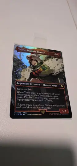 Yuffie, Materia Hunter (Borderless) (Chocobo Track Foil) R Commander: FINAL FANT - Image 2