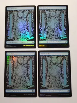 4x Island - Foil - Phyrexian Text - Full Art Basic Land- Near Mint - MTG - Image 1
