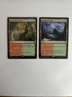 Copperline Gorge & Karplusan Forest Land Set Of 2 NM/M MTG - Image 1