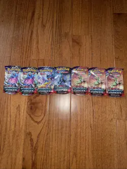 Lot Of 7x Pokemon Scarlet & Violet Temporal Forces Booster Packs Factory Sealed - Image 1