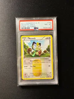 Meowth - 102/101 - Secret Rare Noble Victories PSA 8 NM-Mint Pokemon Card - Image 1