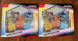 *NEW SEALED* 2x Pokemon Scarlet & Violet Prismatic Evolutions Poster Collection - Image 1