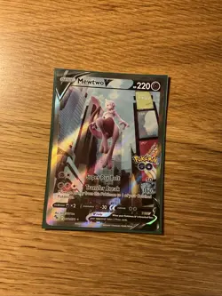 Mewtwo V (Alternate Full Art) 072/078 Pokemon GO Holo - Image 1