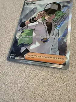N's Plan 163/086 Sv: Black Bolt Holo English Pokemon TCG Full Art - Image 2