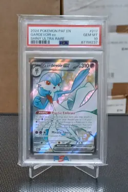 2024 POKEMON PAF EN-PALDEAN FATES SHINY ULTRA RARE #217 GARDEVOIR EX PSA 10 - Image 1