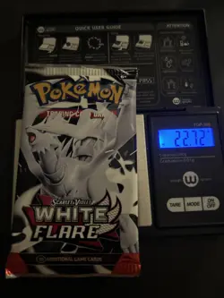Very Heavy! 22.72g Pokemon TCG SV10.5 White Flare Booster Pack Sealed! - Image 1